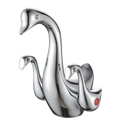 Baterie chiuveta baie, Blackswan, Tip M262 Lebada, model crom, dimensiune 19 cm