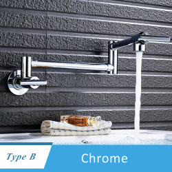 Baterie chiuveta bucatarie, Blackswan, Tip M294, cu montare deasupra chiuvetei sau aragazului, model crom, dimensiune 64 cm