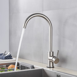 Baterie chiuveta bucatarie, Blackswan, Tip M282, model nichel rotund, dimensiune 36 cm