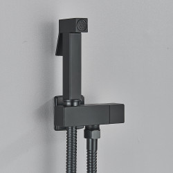 Baterie bideu, Blackswan, Tip M13, model negru mat, pentru apa rece, dimensiune 13 cm