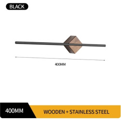 Suport prosoape baie, Blackswan, Tip M55, cu bara reglabila, model negru mat cu baza din lemn, dimensiune 40 cm