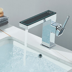 Baterie chiuveta baie, Blackswan, Tip M342, model crom, cu display digital, dimensiune 20.3 cm