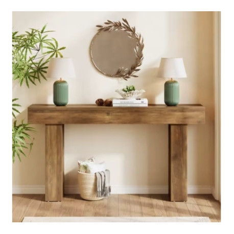 Masa Living/Hol, Blackswan Design Countryside M4, lemn maro, 160x35x85 cm