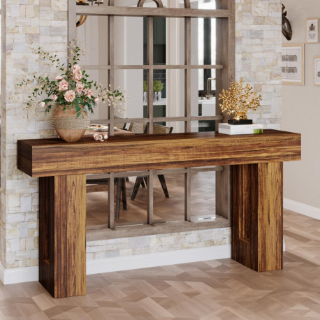 Masa Living/Hol, Blackswan Design Countryside M6, maro inchis, 160x35x85 cm