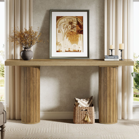 Masa Living/Hol, Blackswan Design Countryside M10, lemn maro, 160x35x85 cm