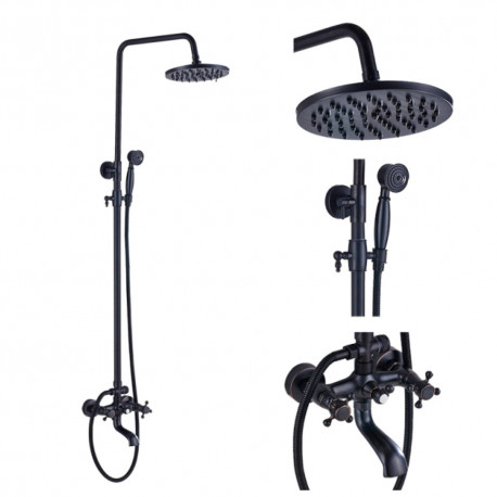 Baterie dus, Blackswan, Tip M17.3, model negru antichizat, dimensiune 20 cm