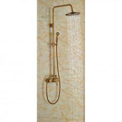 Baterie dus, Blackswan, Tip M39.1, model bronz antichizat, dimensiune 20 cm