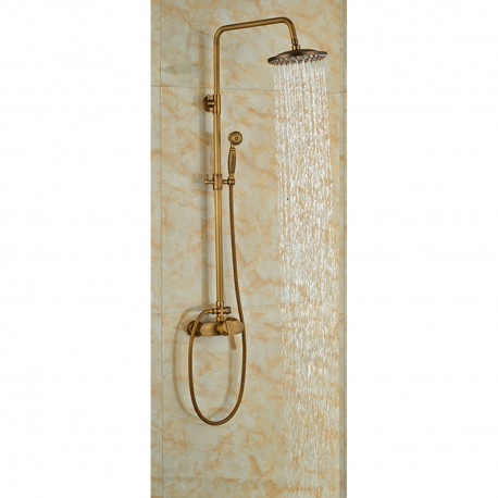 Baterie dus, Blackswan, Tip M39.1, model bronz antichizat, dimensiune 20 cm