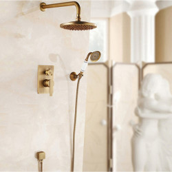 Set baterie dus, Blackswan, Tip M40.1, model bronz antichizat, dimensiune 20 cm