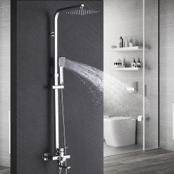 Baterie dus, Blackswan, Tip M73.6, model crom lucios, dimensiune 30 cm