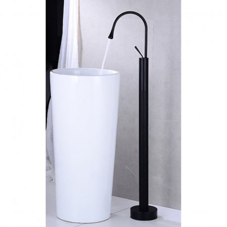 Baterie cada Free standing, Blackswan, Tip M66, model negru mat, dimensiune 120 cm