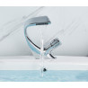Baterie chiuveta baie, Blackswan, Tip cascada M45, model crom, dimensiune 19 cm