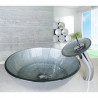 Set lavoar si baterie, Blackswan, Tip M76, model argintiu, dimensiune 42 cm