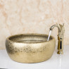 Set lavoar si baterie, Blackswan, Tip M82, model auriu mat, dimensiune 42 cm