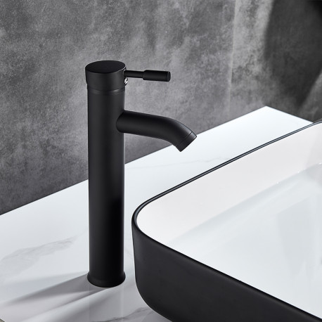Baterie chiuveta baie, Blackswan, Tip M95, model negru mat, dimensiune 29.7 cm
