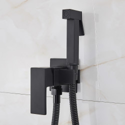 Baterie bideu, Blackswan, Tip M1, model negru mat, dimensiune 13 cm