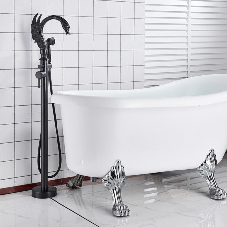 Baterie cada Free standing, Blackswan, Tip M130, model negru, dimensiune 97 cm