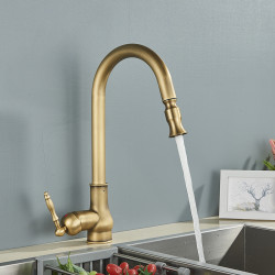 Baterie chiuveta bucatarie, Blackswan, Tip M234, model bronz antichizat, dimensiune 41 cm