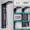 Panel dus, Blackswan, Tip M1047, model negru cu pipa, termostat si functie SPA, dimensiune 122 cm