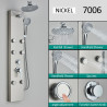 Panel dus, Blackswan, Tip M7006 model nichel cu cap de dus si functii SPA, dimensiune 111 cm