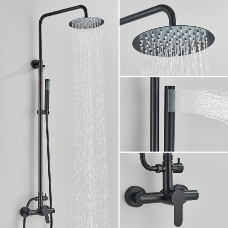Coloana dus, Blackswan, Tip M176, model negru ajustabil, dimensiune 125 cm