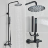 Coloana dus, Blackswan, Tip M176, model negru ajustabil, dimensiune 125 cm